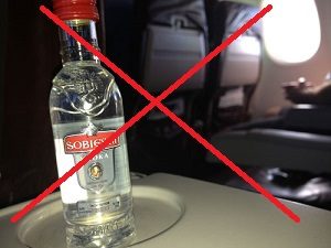 use no alcohol plane