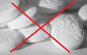 use no aspirin-tablets